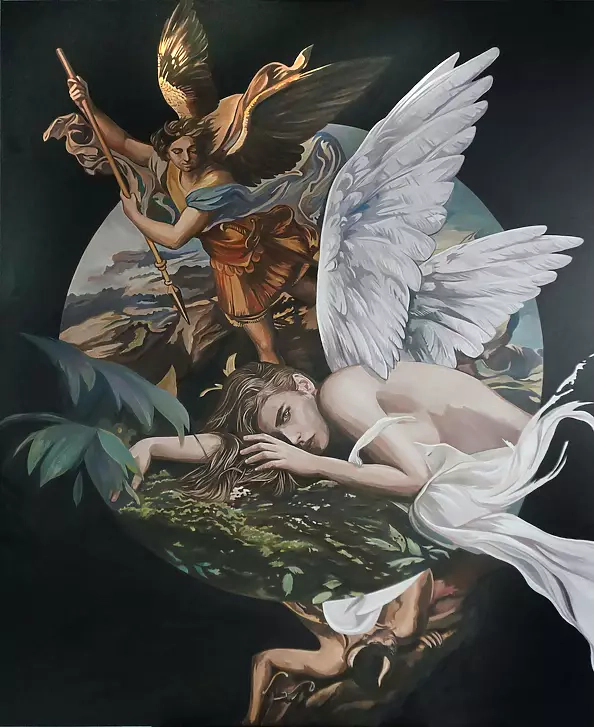 Janusz Orzechowski - Saint fighting the dragon