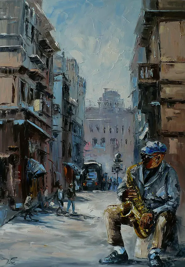 Dorota Łaz - Saksofonista w uliczce