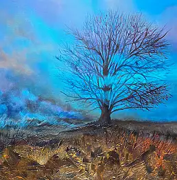 Urszula Świtaj, Loneliness II, Other, Acrylic painting, Mixed media - canvas, 55 x 46