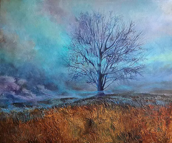 Urszula Świtaj, Samotność, Inne, Obraz akrylowy - płótno, 55 x 46