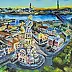 Krystyna Mościszko, Saint-Pétersbourg, Peinture acrylique - toile, 50 x 50