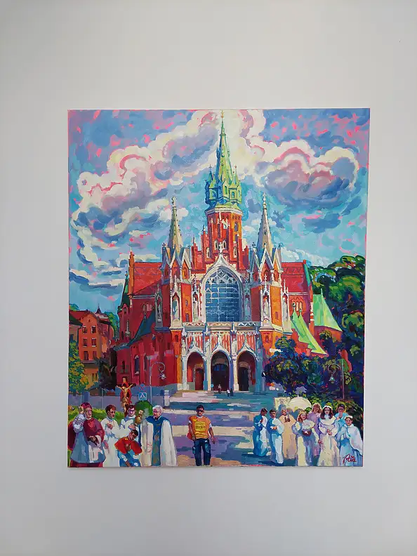 Anastasiia Kurkova, Sanctuary of Modern Life, Oil painting - canvas, 100 x 120