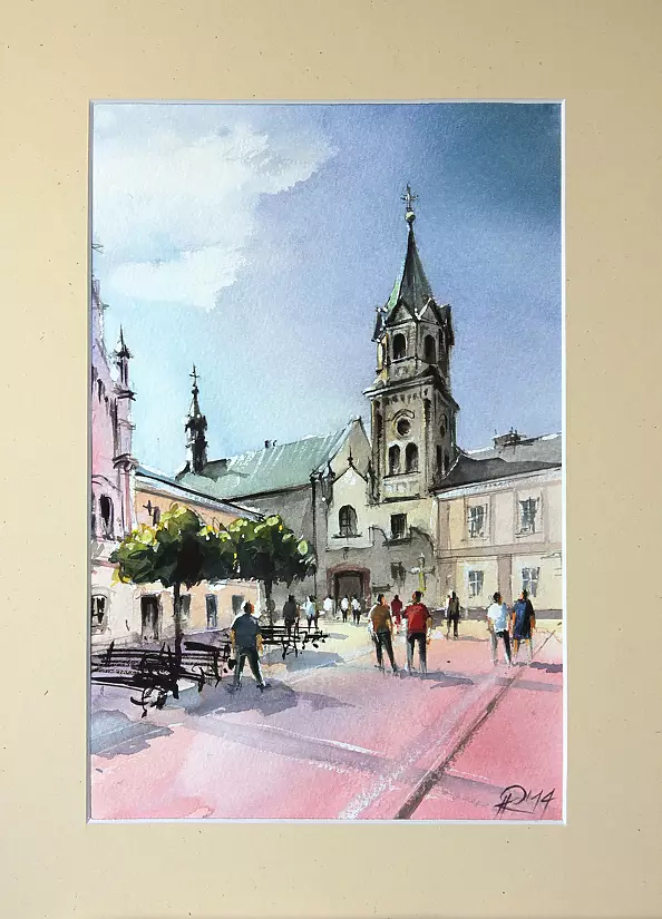 Piotr Kolano - Sanok market - Franciscans