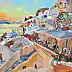 Krystyna Mościszko - Santorini on canvas