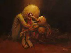 Krzysztof Iwin - Saturn Devouring His Son