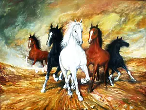 Tomasz Jaxa Kwiatkowski - испуганные лошади