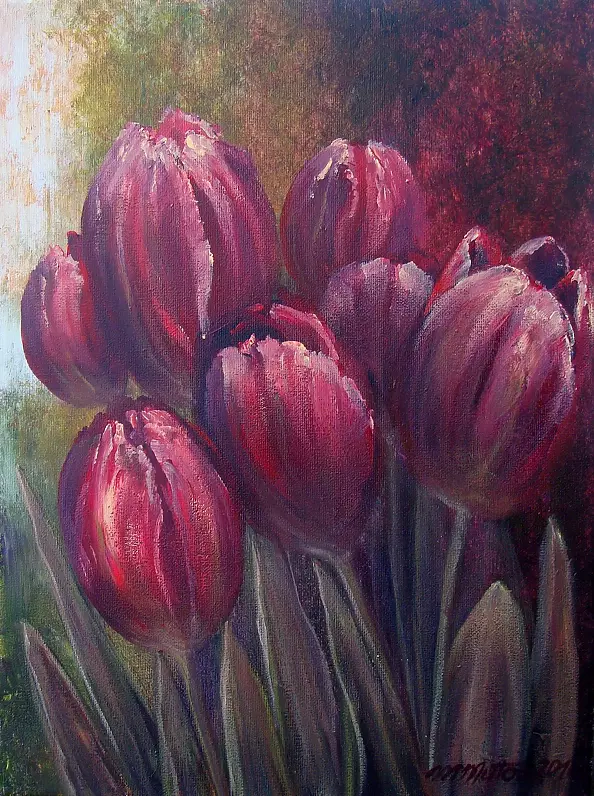 Małgorzata Mutor -  scarlet tulips