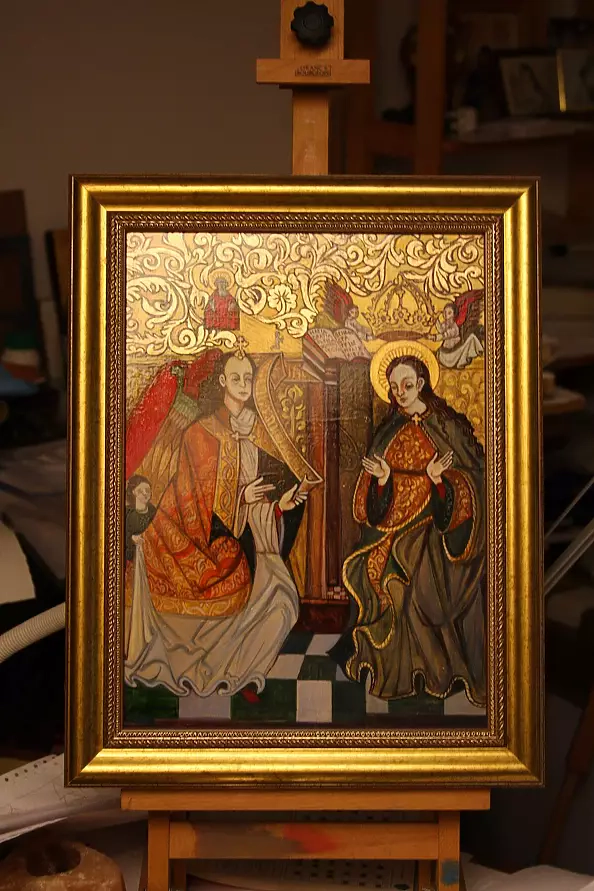 Ryszard Kostempski - The scene of the Annunciation image Bieszczadzka Mrs.