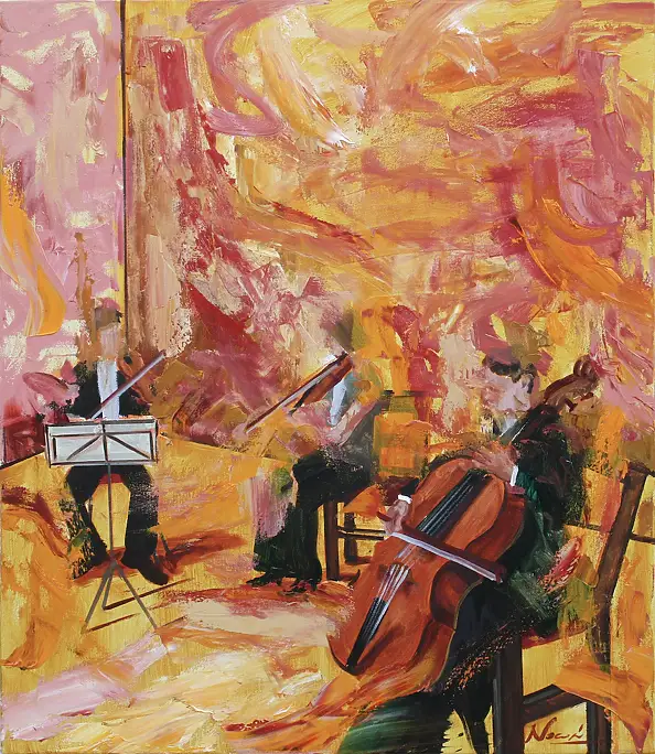 Cyprian Nocoń, Scherzo, Obraz olejny - płótno, 70 x 80