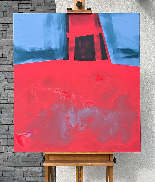 Piotr Kukla Qkla, "Shelter XXIII", Acrylic painting - canvas, 92 x 100
