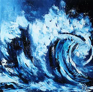   - Sea foam, 50x50 cm