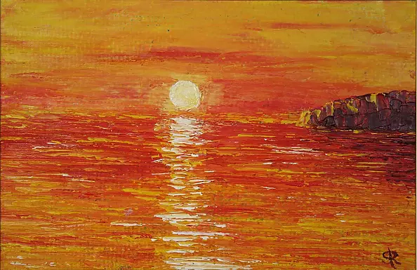 Serge R - Sea in orange