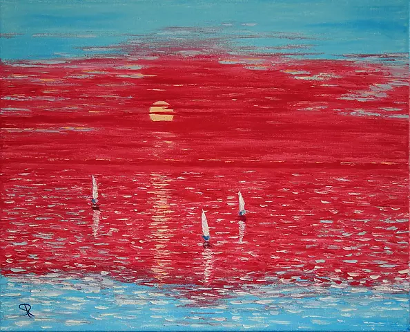 Serge R - Sea in red II