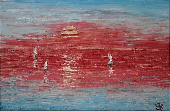 Serge R - Sea in red