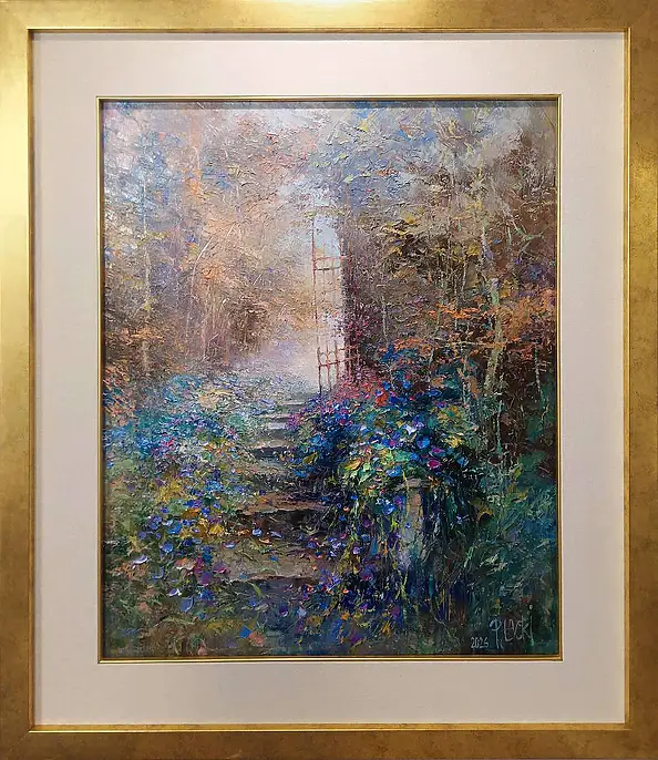 Paweł Łącki, Тайный проход, Масляная картина - холст, 50 x 61