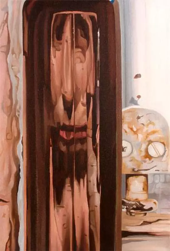 Naomi Mendel - Self portrait on a shampoo bottle no.1