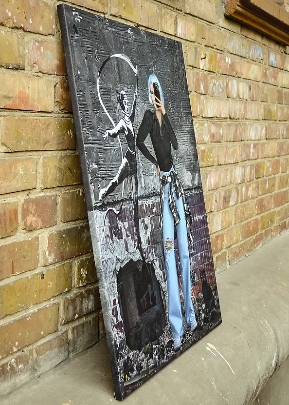 Nataliya Bagatskaya - Selfie ze sztuką Banksy'ego