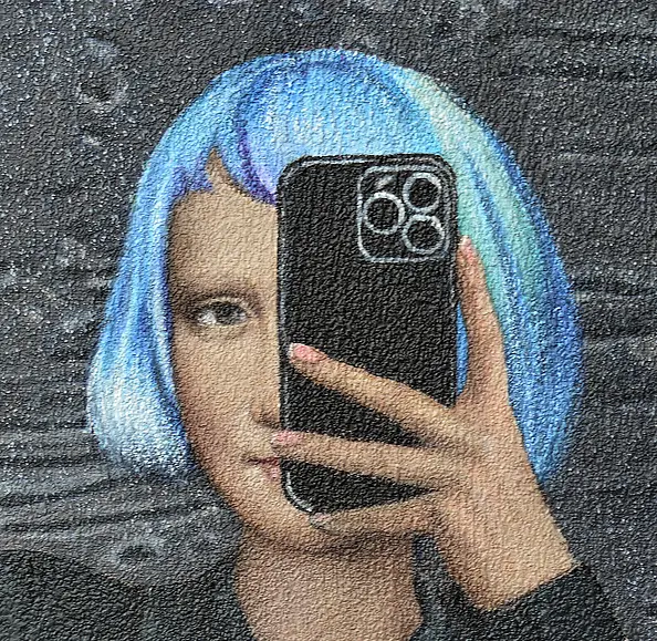 Nataliya Bagatskaya - Selfie ze sztuką Banksy'ego