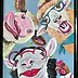 Agnieszka Mantaj, Selfie, Acrylgemälde - Platte, 40 x 50