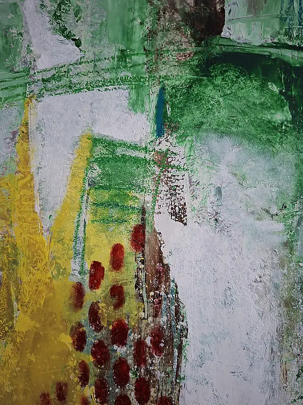 Giovanni Greco, Sens title, Peinture acrylique, Craie, Techniques mixtes - panneau, 50 x 60