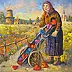Dariusz Miliński, Serdeczna pani, Obraz olejny - płótno, 40 x 40
