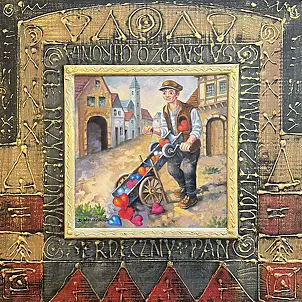 Dariusz Miliński, Monsieur cordial, Peinture à l'huile - toile, 30 x 30