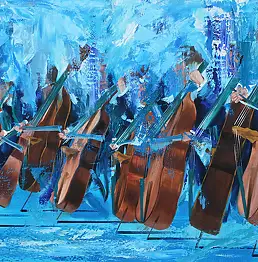 Cyprian Nocoń, Serenada, Obraz olejny - płótno, 140 x 100