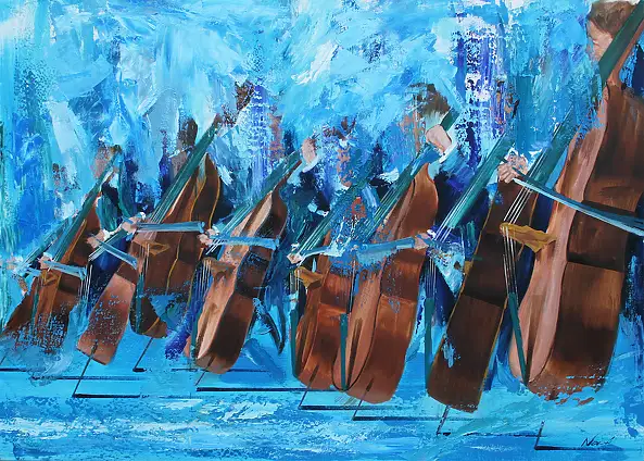 Cyprian Nocoń, Serenada, Obraz olejny - płótno, 140 x 100