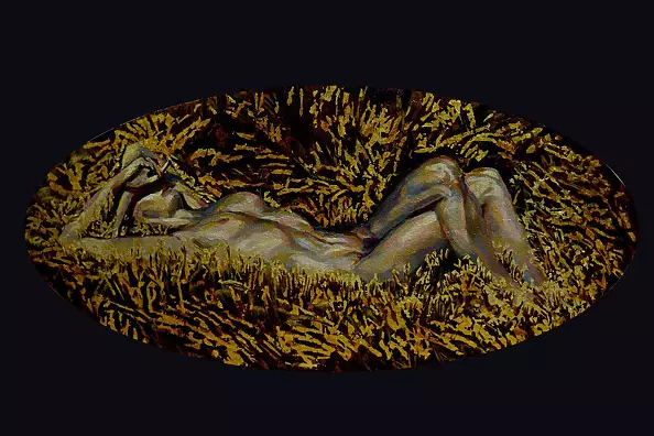 Drozdova Mariia - Serenity golden grass