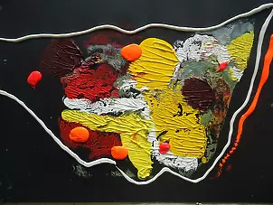 Roman Bonchuk - Series of abstract paintings "Melancholy" 2013 #2