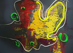 Roman Bonchuk - Series of abstract paintings "Melancholy" 2013 #4