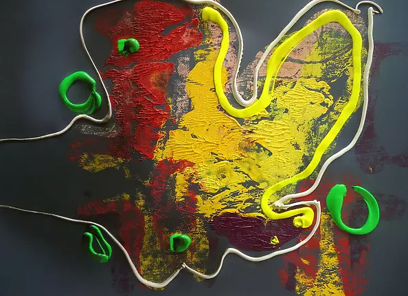 Roman Bonchuk - Série de peintures abstraites "Melancholy" 2013 # 4