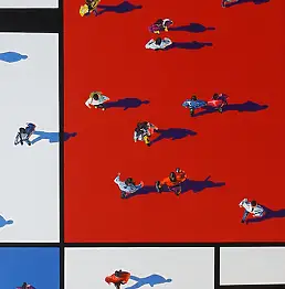 alicja ressa, Schatten, Acrylgemälde - Leinwand, 50 x 70