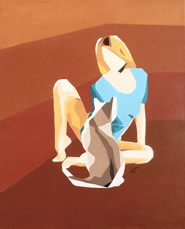 Maga Fabler - She + cat