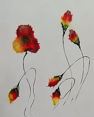 Rachel McCullock - Shimmering poppies 2