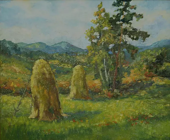 Teresa Mrugacz - Sianokosy w Beskidach