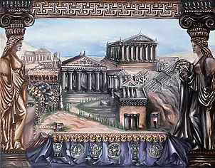 J Stachyra - Siedem cudów świata -  Ateny - Akropol