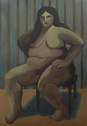   - Sitting on a chair