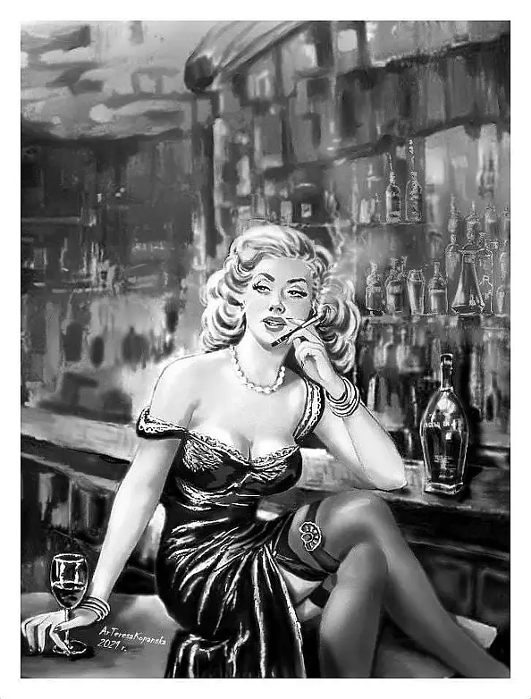 Teresa Kopańska - A lady full of emptiness and nothingness sits alone