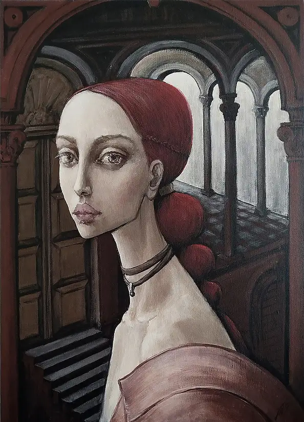 Jolanta Karczewska-Mełnicka, Silenzio, Quadro ad acrilico - tela, 50 x 70