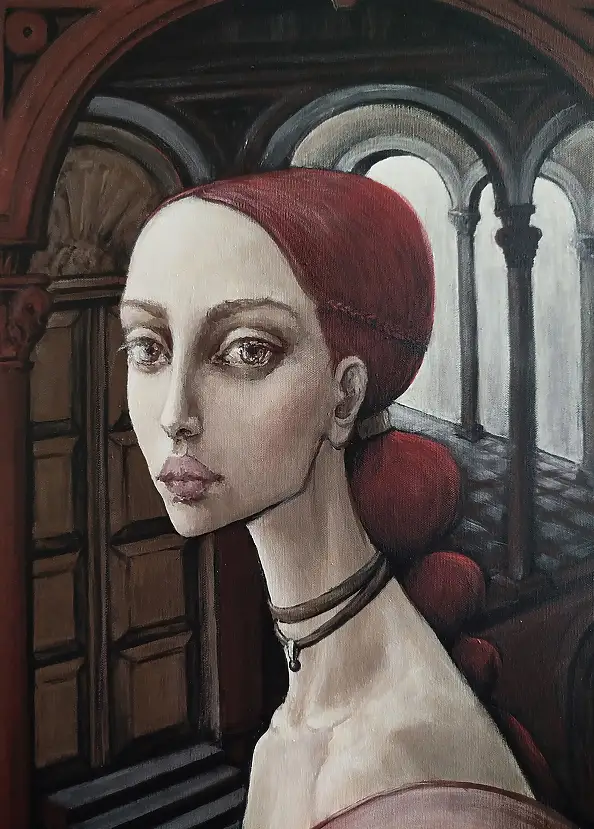 Jolanta Karczewska-Mełnicka, Silenzio, Quadro ad acrilico - tela, 50 x 70
