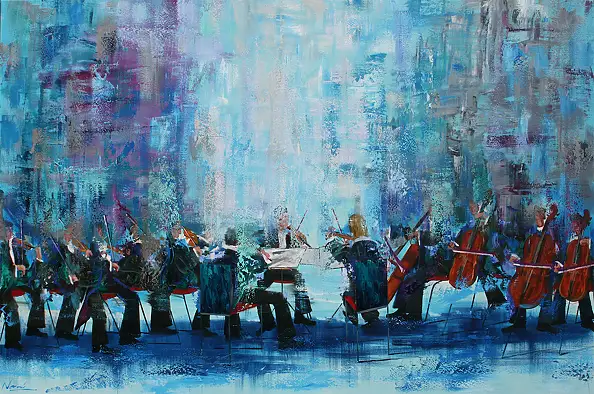 Cyprian Nocoń, Sinfonietta, Obraz olejny - płótno, 300 x 200