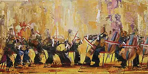Cyprian Nocoń, Sinfonietta , Obraz olejny - płótno, 100 x 50