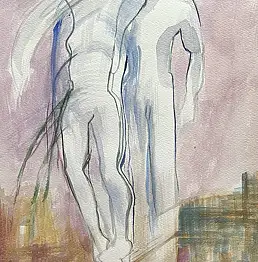 Anna Lupa Suchy, Sieben Uhr morgens, Aquarelle - Papier, 21 x 29