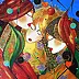 Marek Wierchuszko, Sisters, Acrylic painting - canvas, 50 x 70
