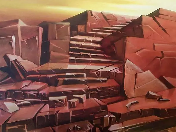 Andrzej Skoczylas - Skała - czerwony