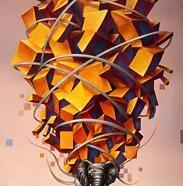 Dariusz Ślusarsky, Die Skala des Glücks, Ölbild - Leinwand, 60 x 110