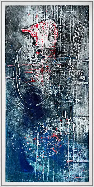 Jakub Margasinski, Skamielina, Obraz akrylowy - deska, 60 x 120