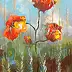 Krzysztof Kłosowicz, "Treasures of the Meadow", Oil painting - canvas, 39 x 65