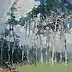 Henadzy Havartsou, Il margine della foresta, Quadro a olio - tela, 50 x 70